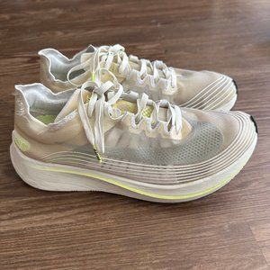 Used Nike Zoom Fly SP Volt White Mens size 9